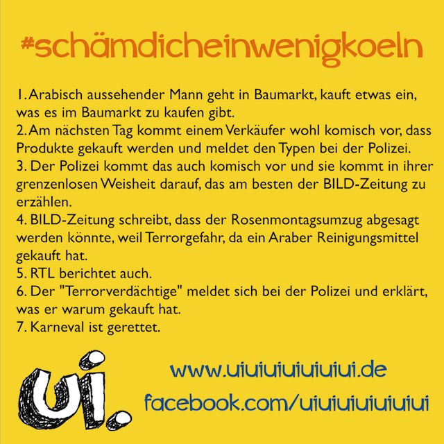 die terrorgefahr von Köln